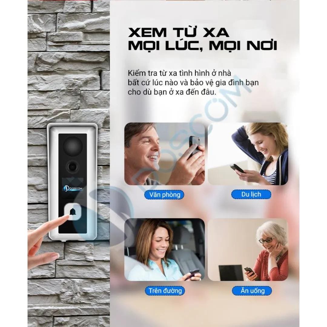 Chuông cửa giúp giám sát an ninh mọi lúc mọi nơi
