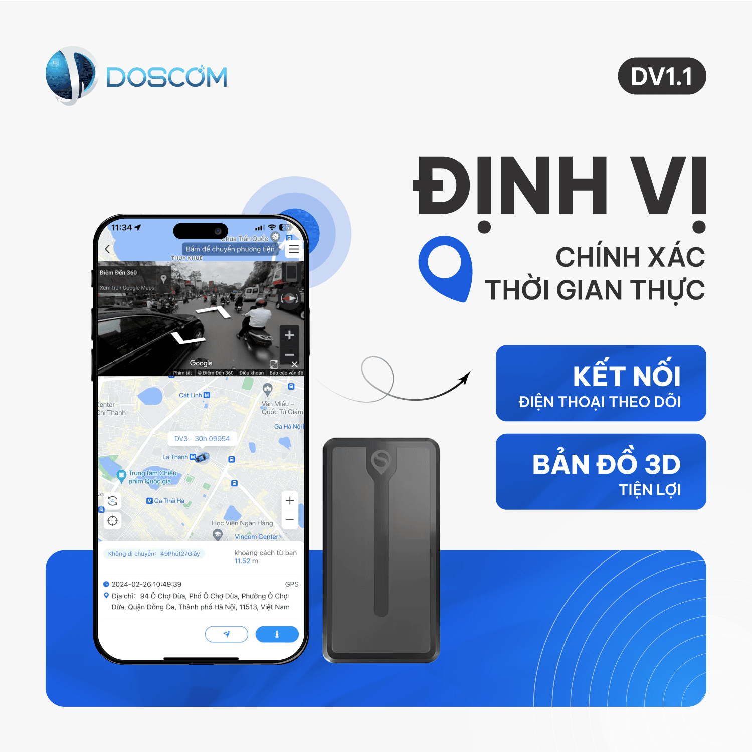 Thiết bị định vị GPS hỗ trợ người dùng xác định vị trí chính xác của xe ô tô, xe máy, ...