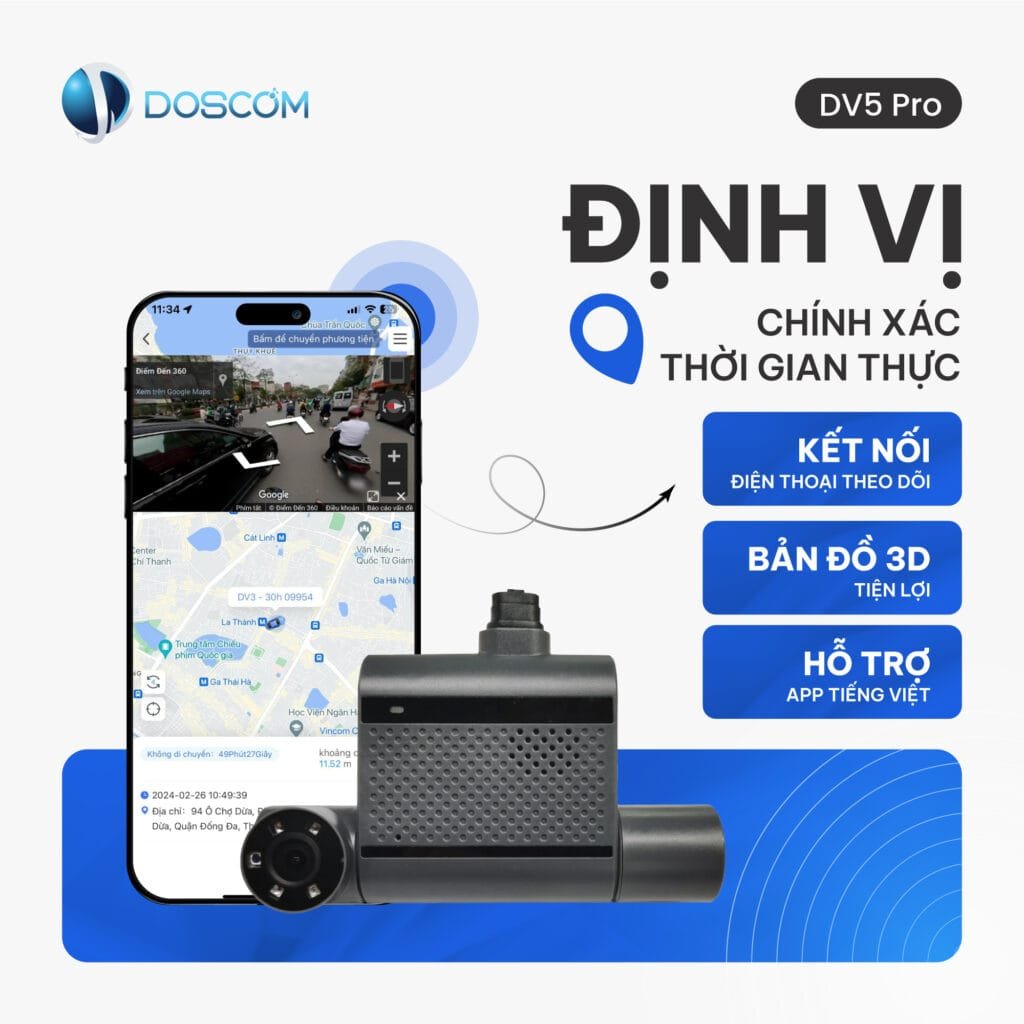 Hỗ trợ định vị xe theo thời gian thực