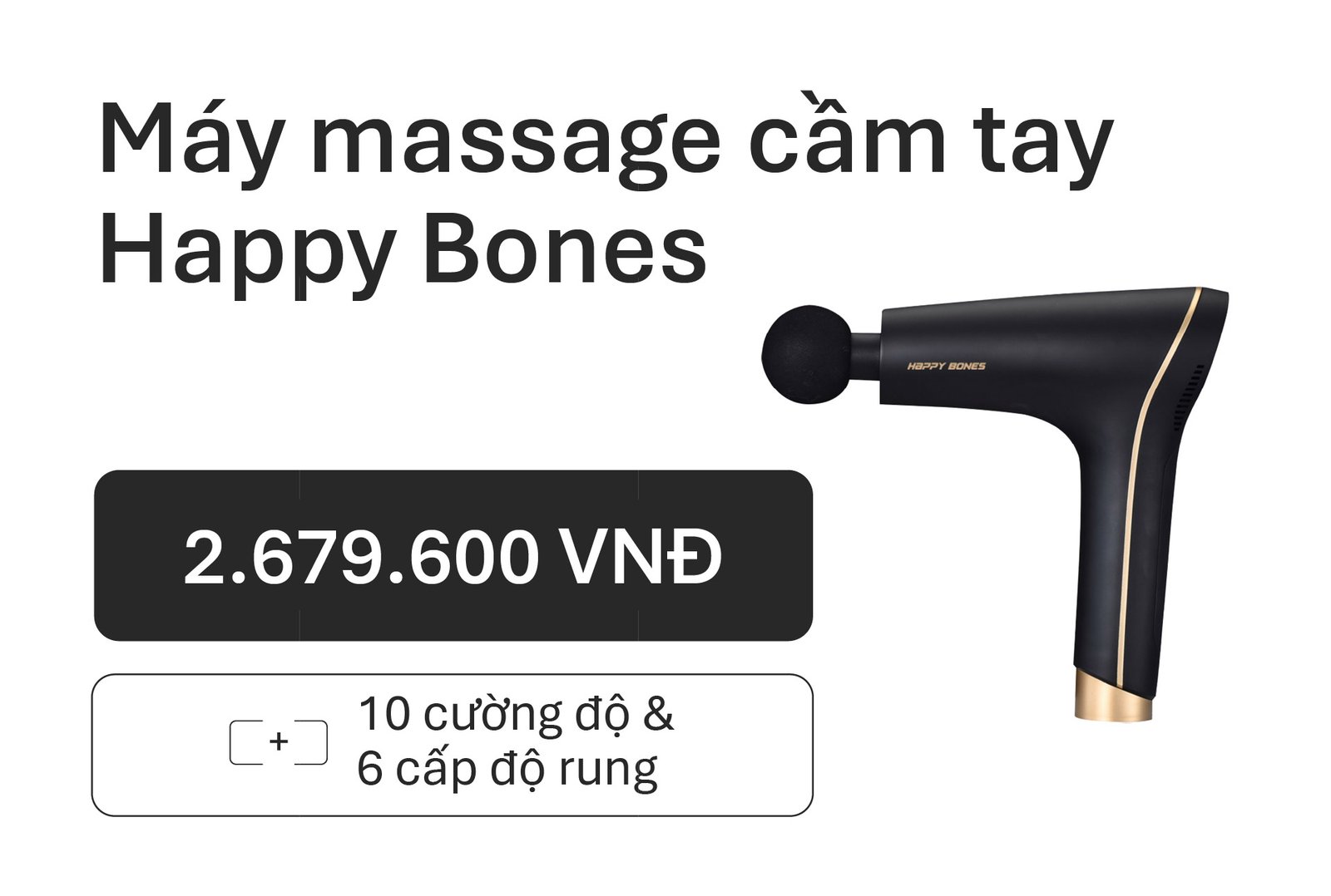 Máy massage cầm tay Happy Bones